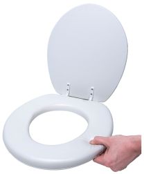 Toiletbræt Blødt Med Låg, 4cm
