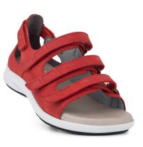 New Feet Rød Sandal med Hælkappe