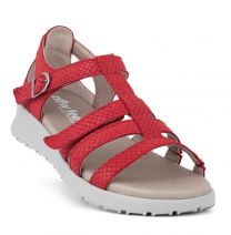 New Feet Röd sandal med hälkappa